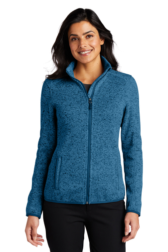 Port Authority® Ladies Sweater Fleece Jacket